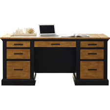 Martin Furniture Toulouse Double Pedestal Desk