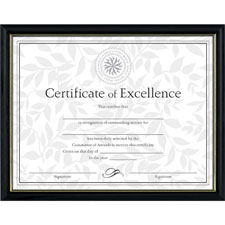 Burns Grp. Two-tone Hardwood Certificate Frame