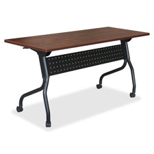 Lorell Cherry Flip Top Training Table