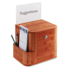 Safco Bamboo Suggestion Box