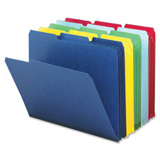 Smead 1/3 Cut Colored Pressboard Tab Folders