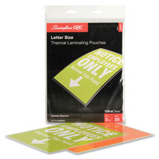 GBC UltraClear 3 mil Letter Laminating Pouches