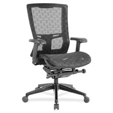 Lorell Checkerboard Design High-back Mesh Chair