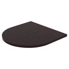 Lorell Prominence Espresso Laminate Oval Tabletop