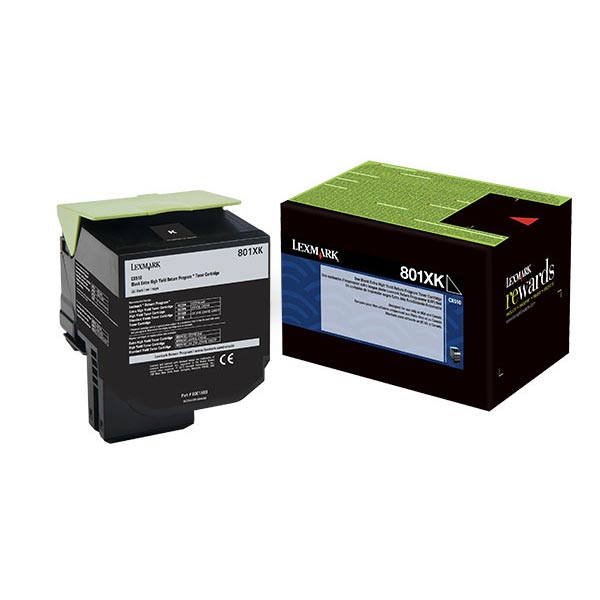 Lexmark 80C1XK0 Black OEM Toner Cartridge