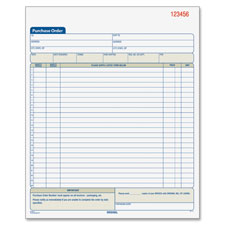 Tops Carbonless 3-Part Purchase Order Books