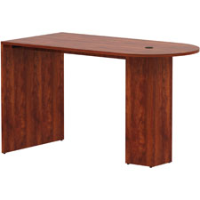 Lorell Essentials Laminate Peninsula Cafe Table