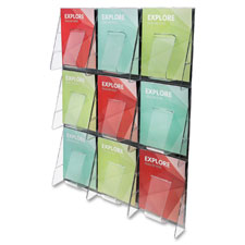 Deflecto 9-Pocket Wall Mount Literature Racks