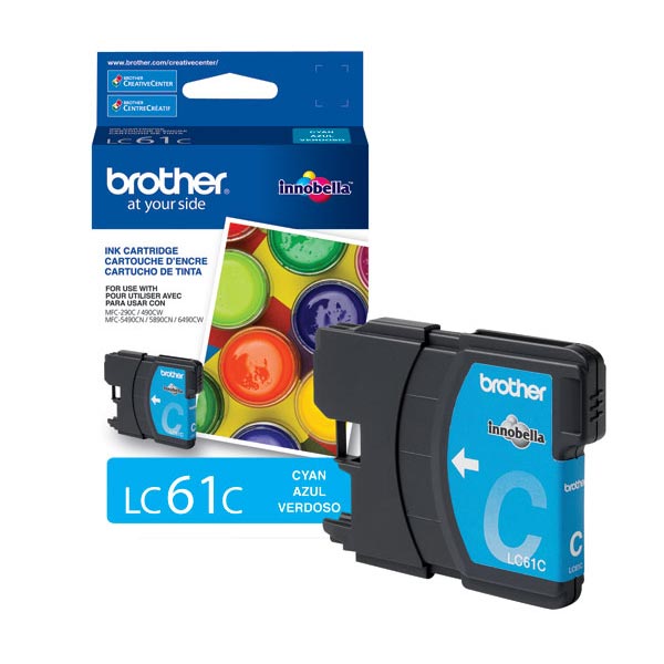 Brother LC-61C Cyan OEM Inkjet Cartridge