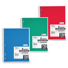 Mead 3-Subject Wirebound College Ruled Notebooks