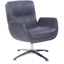 Lorell Distressed Soft Touch Lounge Chair