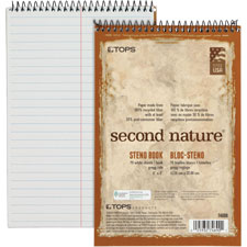 Tops Second Nature Spiral Steno Notebook