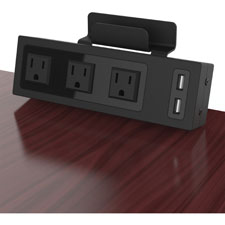 ChargeTech Desktop Outlets Power Strip