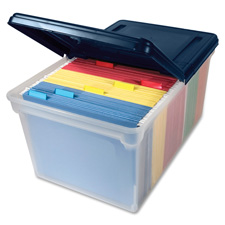 Advantus Extra-capacity File Tote w/Lid