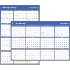 At-A-Glance 2-Sided Yearly Wipe-off Wall Planners