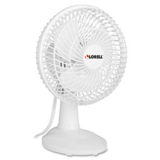 Lorell 6" Two Speed Tilt Plastic Desk Fan