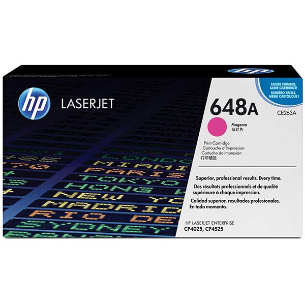 HP CE263A (HP 648A) Magenta OEM Laser Toner Cartridge