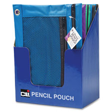 Charles Leonard 2-Pocket Mesh Pencil Pouches