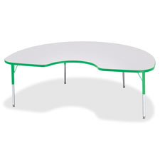 Jonti-Craft Elem. Ht. Gray Laminate Kidney Table