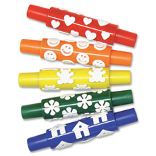 Pacon Set A Foam Pattern Rolling Pins