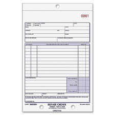 Rediform 3-part Carbonless Repair Order Book