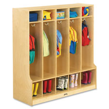 Jonti-Craft 5 Section Step Coat Locker