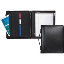 Samsill Regal Leather iPad Pocket Zipper Binder