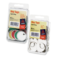 Avery Round Split Ring Key Tags