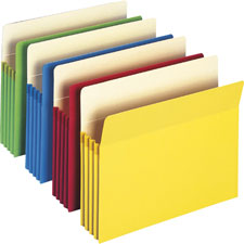 Smead Straight-cut Expanding Colored File Pockets