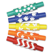 Pacon Set B Foam Pattern Rolling Pins