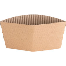 Genuine Joe Protective Corrugated Hot Cup Sleeves