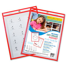 C-Line Reusable Dry-erase Pocket