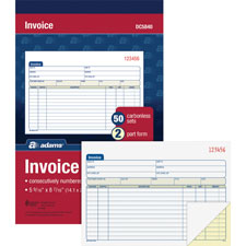 Adams Carbonless Invoice Book