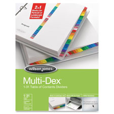 Acco/Wilson Jones Multidex Complete Dividers