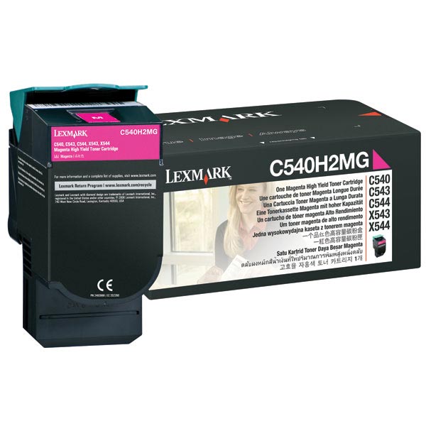 Lexmark C540H2MG Magenta OEM Toner Cartridge