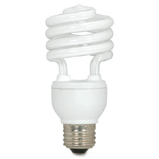 Satco T2 18-watt Mini Spiral CFL Bulb