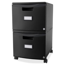 Storex Ind. 2-Drawer Locking Mobile Filing Cabinet