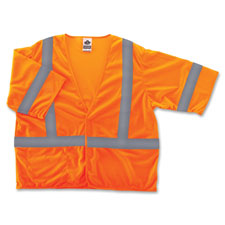 Ergodyne GloWear Class 3 Orange Economy Vest