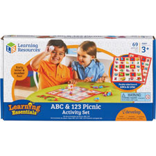 Learning Res. ABC 123 Picnic Board Activity Set