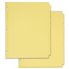 Avery Write-On Nonlaminated Buff Tab Dividers