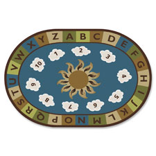 Carpets for Kids Sunny Day Learn/Play Oval Rug