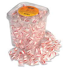 Office Snax Peppermint Puff Candies Tub