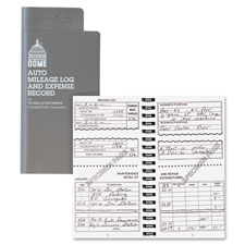 Dome Publishing Auto Mileage & Expense Record Book