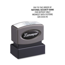 Xstamper Custom Endorsement Pre-inked Stamp