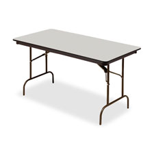 Iceberg Premium Wood Gray Laminate Folding Tables