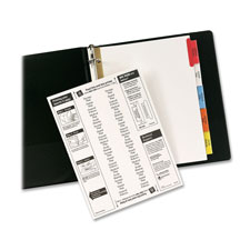 Avery Worksaver Big Insertable Tab Index Dividers