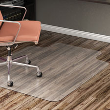 Lorell Hard Floor Wide Lip Vinyl Chairmat