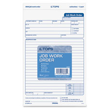 Tops Carbonless 3-Part Job Work Order Forms