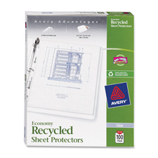 Avery Recycled Economy Weight Sheet Protectors