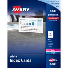 Avery Laser/Inkjet Index Cards